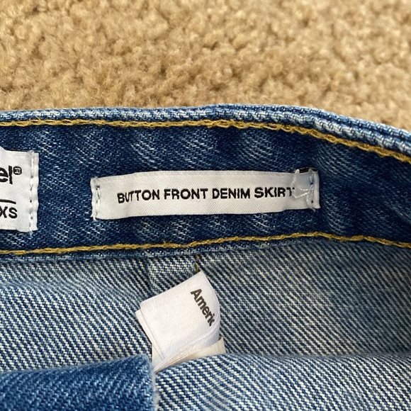 American Apparel Button Front Denim Skirt Women’s XS - Picture 3 of 4